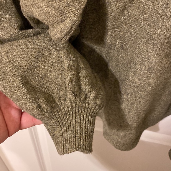 Green Mock Neck Sweater - Picture 4 of 4